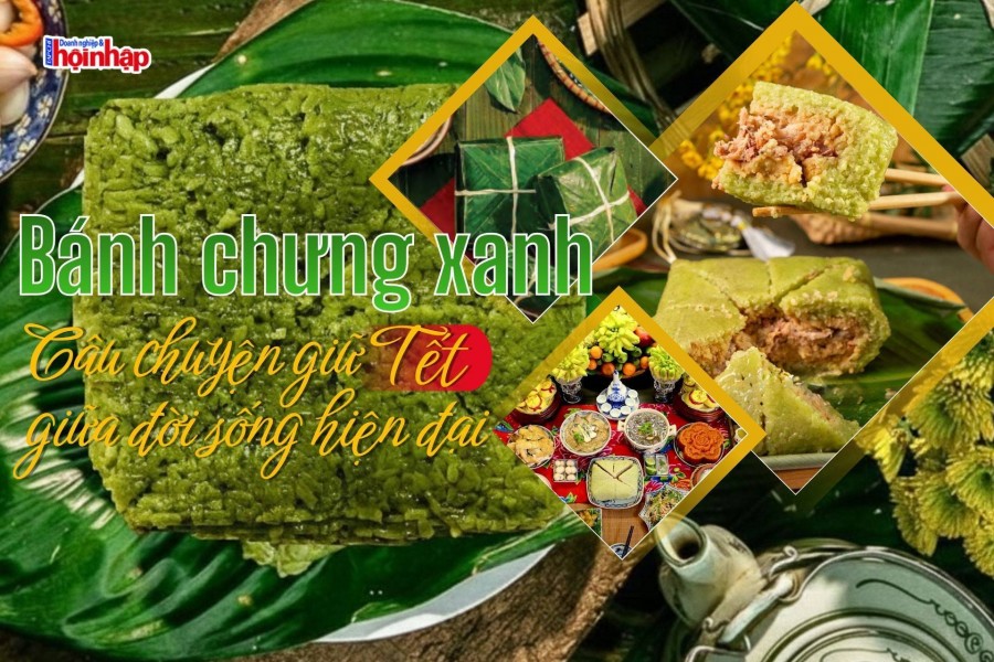 Bánh chưng xanh, câu chuyện giữ Tết giữa đời sống hiện đại