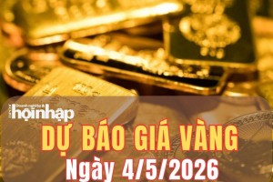 Dự báo giá vàng 4/5/2026: Giá vàng nhiều khả năng sẽ tăng nhẹ