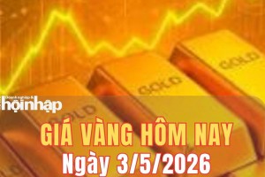 Giá vàng hôm nay 3/5/2026: Giá vàng chững lại ở vùng đỉnh