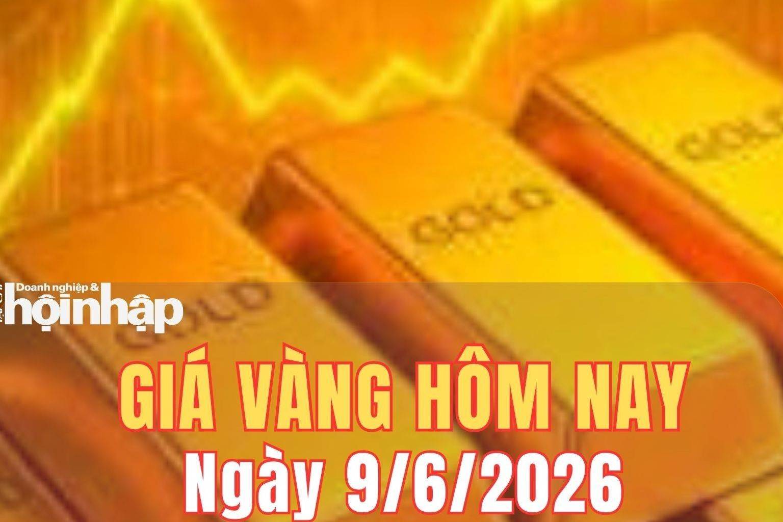 Giá vàng hôm nay 9/6/2026: Giá vàng trong nước giảm mạnh