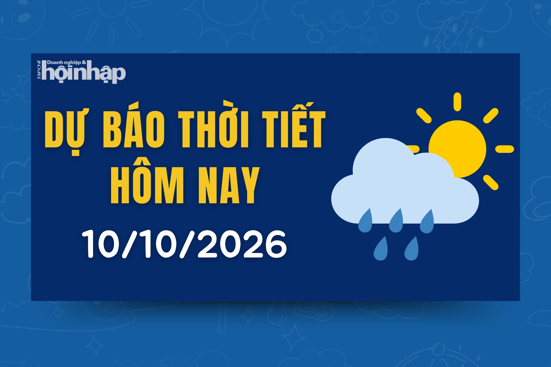 Thời tiết hôm nay 10/10: Bắc Bộ trời nắng, có mưa vài nơi